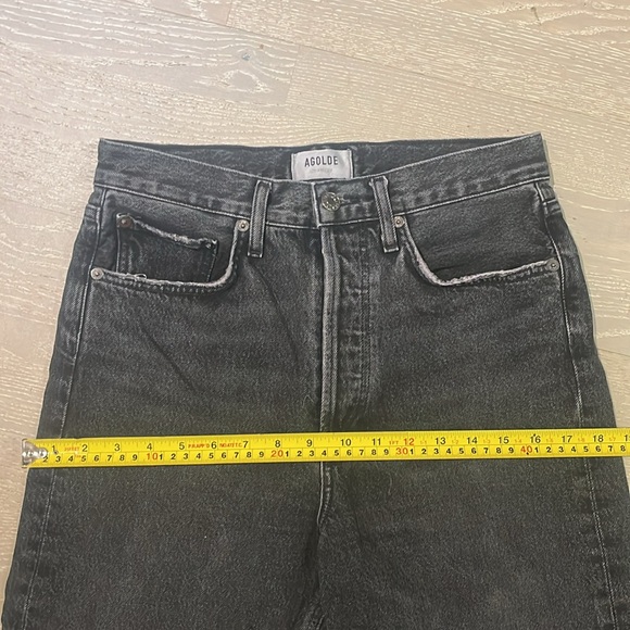 Like new AGOLDE Black 90's Crop Jeans - Picture 13 of 13